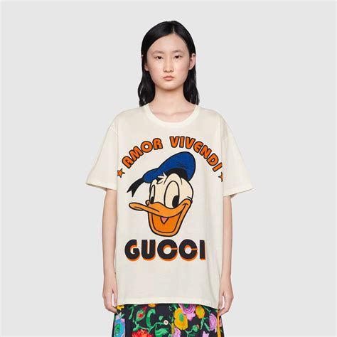 gucci donald duck t shirt mens|mickey mouse in gucci.